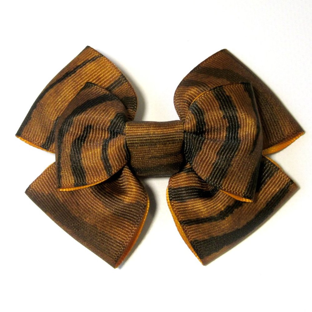 Tiger Print Hair Bow Halloween